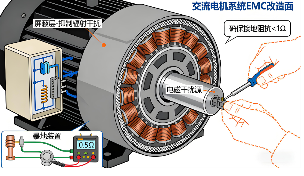 交流电机EMC整改怎么做？
